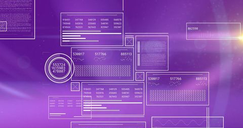 Digital Data Processing Interface with Abstract Numbers - Download Free Stock Images Pikwizard.com