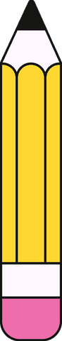 flat yellow pencil icon on transparent background for creative design - Download Free Stock Videos Pikwizard.com