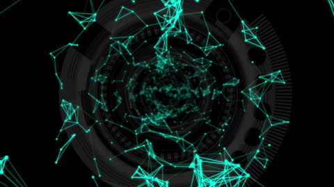 Futuristic Digital Network Connections and Interfaces