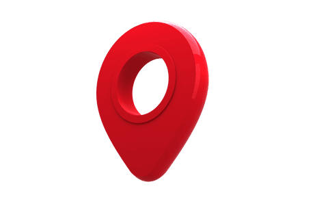 red transparent navigation marker with circular hollow design - Download Free Stock Videos Pikwizard.com
