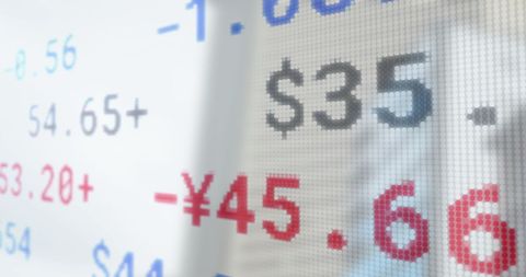 Currency Exchange Rates Overlaid on Cityscape Reflecting Global Business - Download Free Stock Images Pikwizard.com