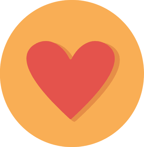 Stylized Red Heart Icon on Transparent Circle Background - Download Free Stock Videos Pikwizard.com