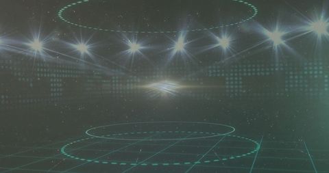Futuristic Digital Interface with Glowing Lights - Download Free Stock Images Pikwizard.com