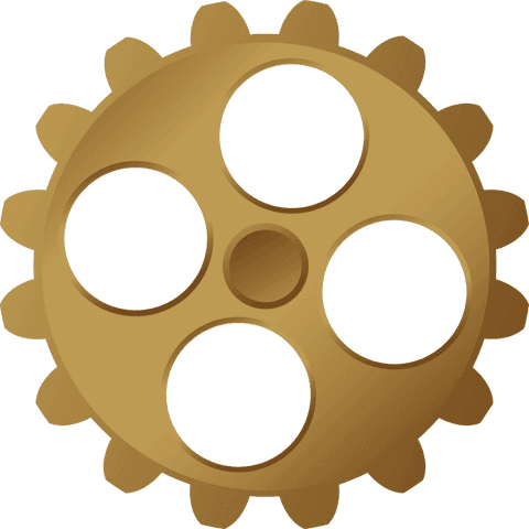 Golden Gear with Transparent Background for Engineering Themes - Download Free Stock Videos Pikwizard.com