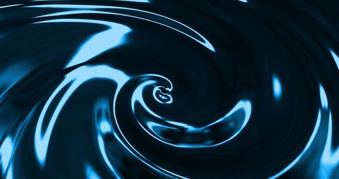 Hypnotic Metallic Blue Swirling Liquid Motion - Download Free Stock Images Pikwizard.com