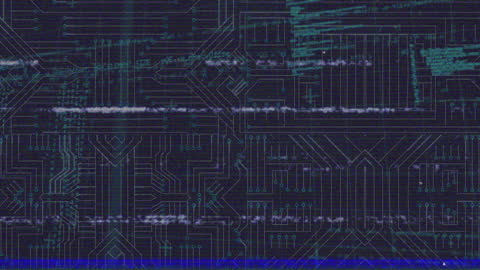 Futuristic Digital Network Connections and Data Stream