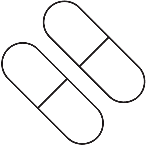 Digital PNG Illustration of Two Black Line Pills on Transparent Background - Download Free Stock Videos Pikwizard.com