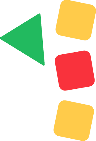 geometric abstract design with green triangle and colorful squares, transparent - Download Free Stock Videos Pikwizard.com