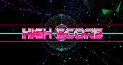 High Score Digital Interface with Futuristic Graphics - Download Free Stock Images Pikwizard.com