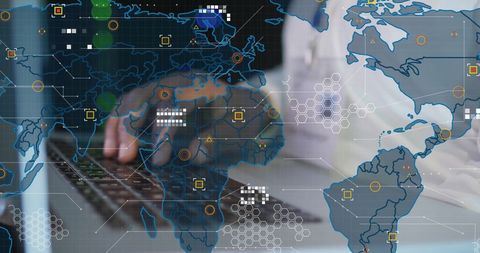 Global Financial Data Processing with Digital Networking Concept - Download Free Stock Images Pikwizard.com