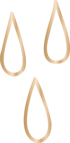 gold teardrop outlines on transparent background in metallic gradient - Download Free Stock Videos Pikwizard.com