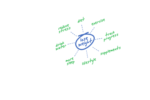 lose weight mind map on transparent background for fitness - Download Free Stock Videos Pikwizard.com