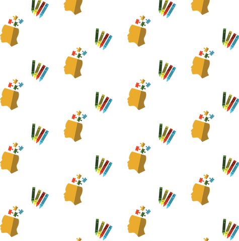 colorful puzzles and crayons pattern on transparent background - Download Free Stock Videos Pikwizard.com