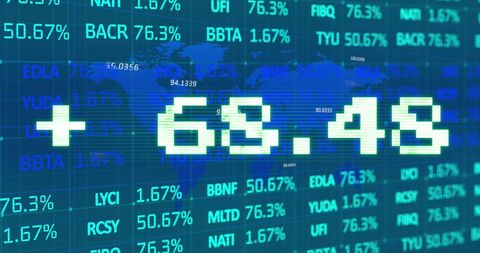 Digital Stock Market Analysis Dashboard with Global Map - Download Free Stock Images Pikwizard.com