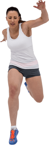 Transparent Athletic Caucasian Woman in Motion for Fitness Concepts - Download Free Stock Videos Pikwizard.com