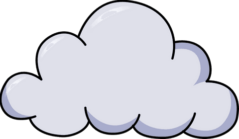 glossy stylized cumulus cloud on transparent background - Download Free Stock Videos Pikwizard.com