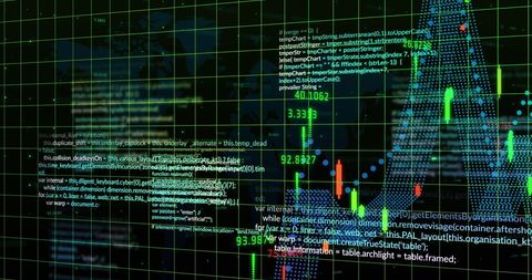 Digital Finance Data Overload with Code and Graphs - Download Free Stock Images Pikwizard.com
