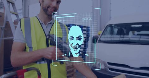 Facial Recognition Technology in Action at Modern Warehouse