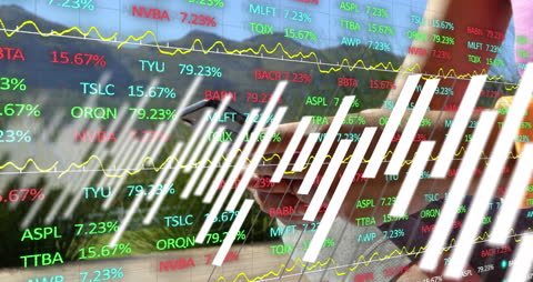 Financial Data Analysis with Smartphone Interaction Overlay