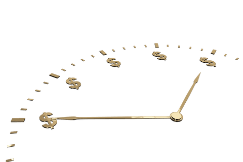 transparent gold dollar symbol clock face design - Download Free Stock Videos Pikwizard.com