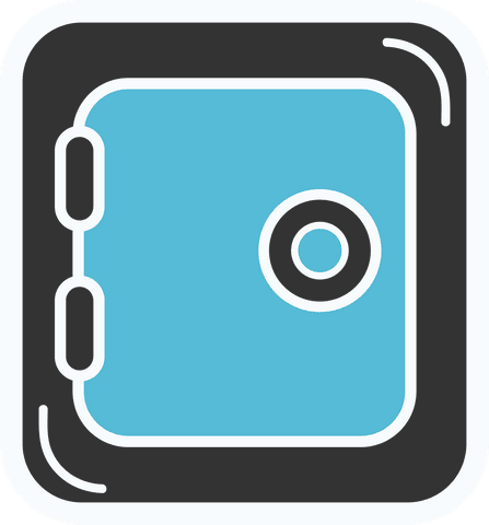 Blue Safe Icon on Transparent Background for Security Themes - Download Free Stock Videos Pikwizard.com