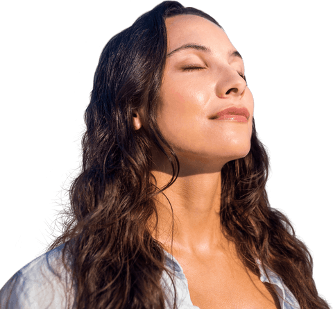 Transparent Happy Woman Enjoying Sunlight Outdoors - Download Free Stock Videos Pikwizard.com