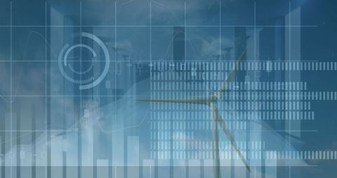 Financial Data Analyzed over Scenic Wind Turbines Background