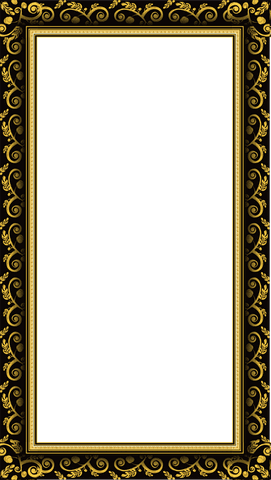 elegant gold baroque frame with floral accents on transparent background - Download Free Stock Videos Pikwizard.com