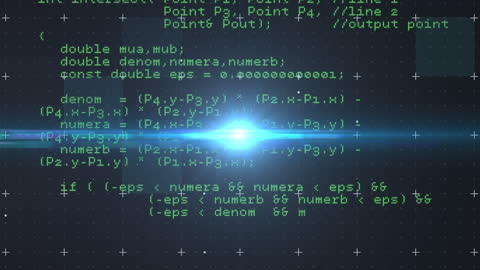 Glowing Data Code with Bright Matrix Animation