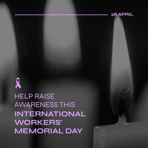International workers' memorial day candle light tribute