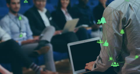 Diverse Workforce Engaging in Digital Data Presentation