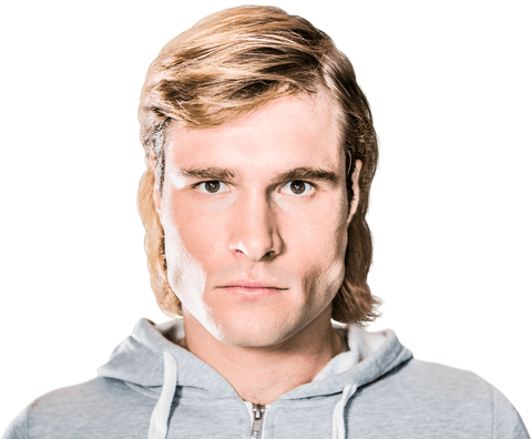 Serious Man in Hoodie with Transparent Background