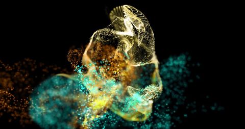Dynamic Motion of Colorful Abstract Particle Clouds - Download Free Stock Images Pikwizard.com