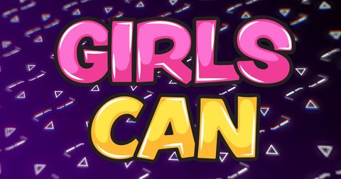 Empowering Feminist Message with Bright Typography