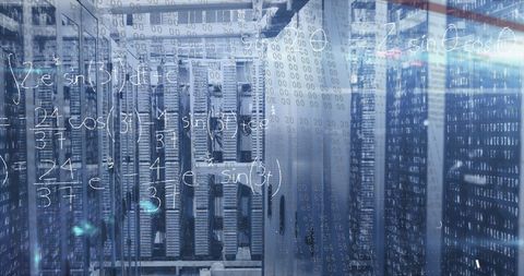 Virtual Data Processing in Server Room Environment - Download Free Stock Images Pikwizard.com