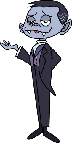 whimsical flat design vampire character on transparent background - Download Free Stock Videos Pikwizard.com