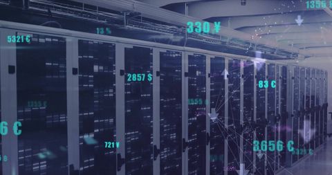Digital Data Processing Over Computer Servers Concept - Download Free Stock Images Pikwizard.com