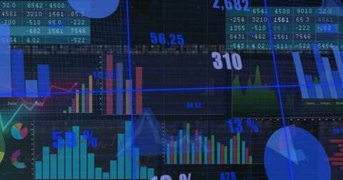 Abstract Financial Data Visualization and Statistics - Download Free Stock Images Pikwizard.com