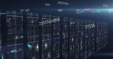 Futuristic Data Flow with Technology and Numbers - Download Free Stock Images Pikwizard.com