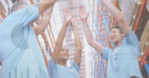 Teamwork and unity among warehouse volunteers