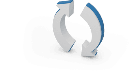 3d transparent circular arrows for continuous loop concept - Download Free Stock Videos Pikwizard.com