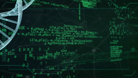 DNA Strand with Data Networks and Digital Coding