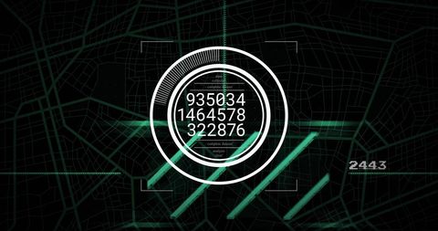 Abstract Digital Data Network Concept with Circular Interface - Download Free Stock Images Pikwizard.com