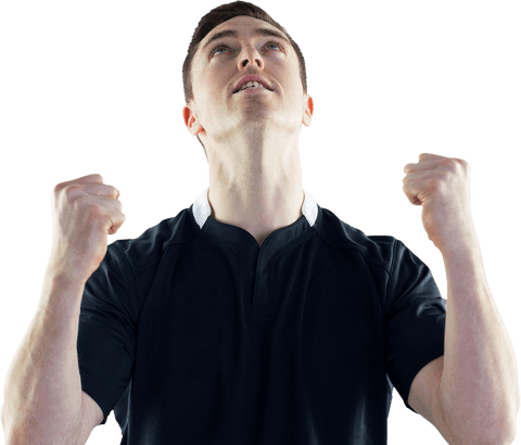 Rugby Player Celebrating Victory Ambassador Sheet