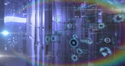 Innovative Data Processing in a Server Room Environment - Download Free Stock Images Pikwizard.com