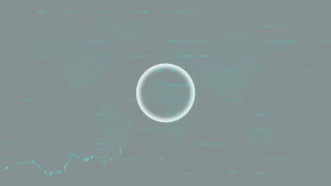 Futuristic Technology Interface with Data and Snow Animation