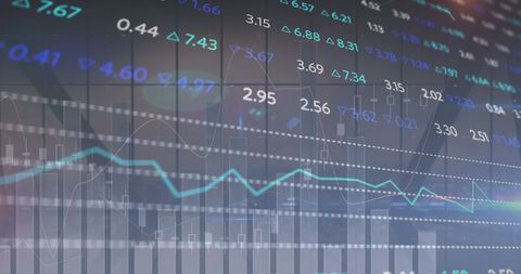 Financial Data Visualization in Modern Digital Display Office - Download Free Stock Images Pikwizard.com