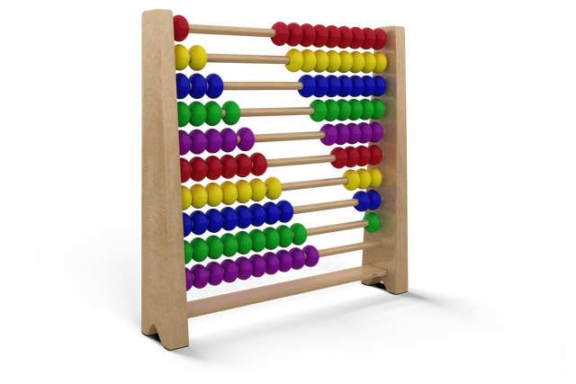 Transparent Illustration of Colorful Wooden Abacus for Counting and Learning - Download Free Stock Videos Pikwizard.com