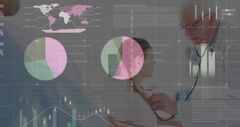 Digital Interface Overlays in Medical Checkup Scene