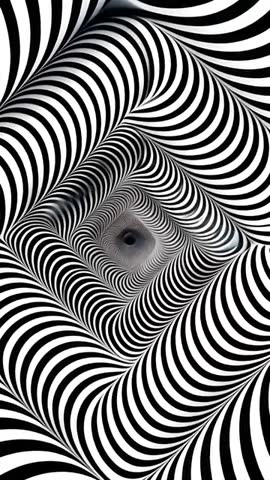 Mesmerizing Black and White Optical Illusion in Abstract Pattern